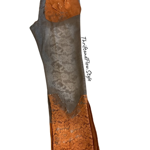 BOUTIQUE | PARASUCO | ERGONOMIC JEANS | BOHO | LEATHER | DYE LACE | SPANDEX - Picture 4 of 16